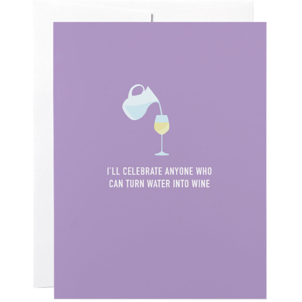 Water To Wine Easter Card