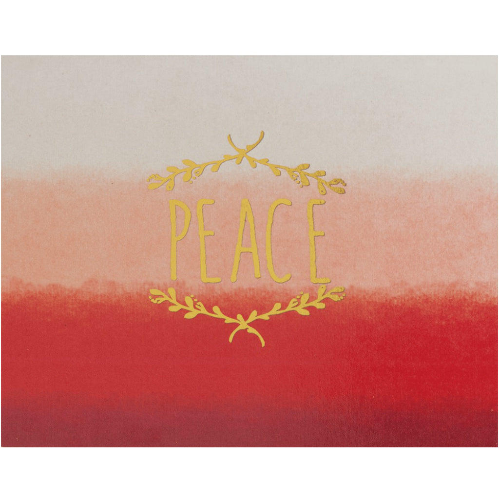 Watercolour Peace Boxed Holiday Cards