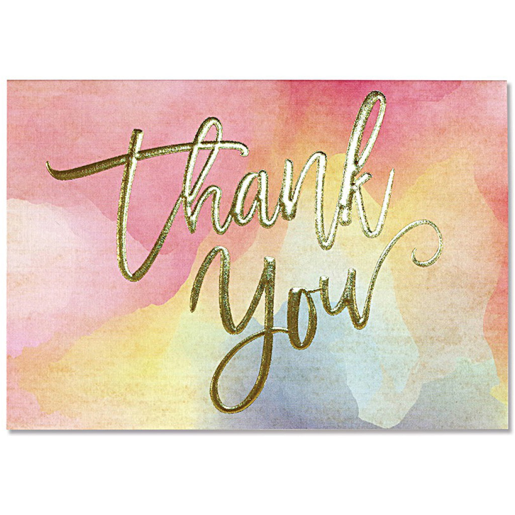 Watercolour Sunset Boxed Thank You Cards