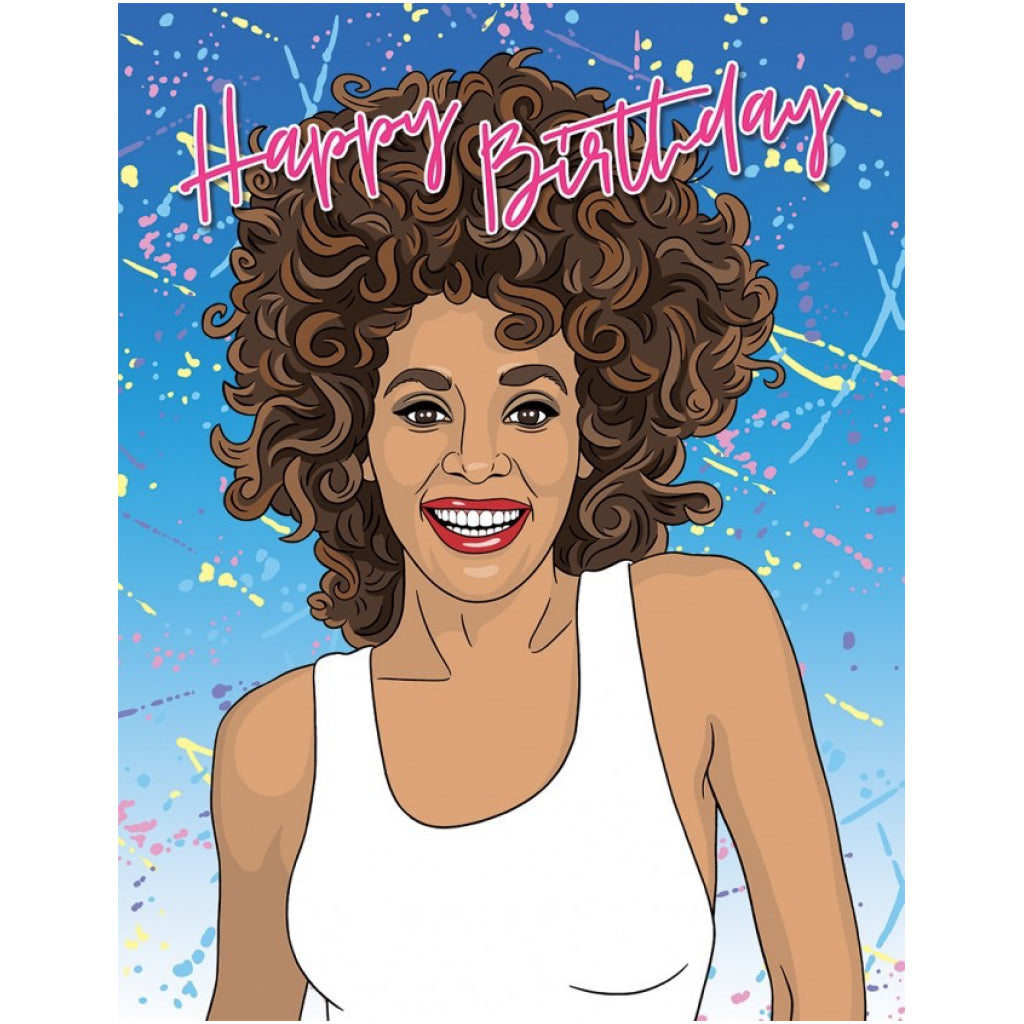 Whitney Houston Birthday Card