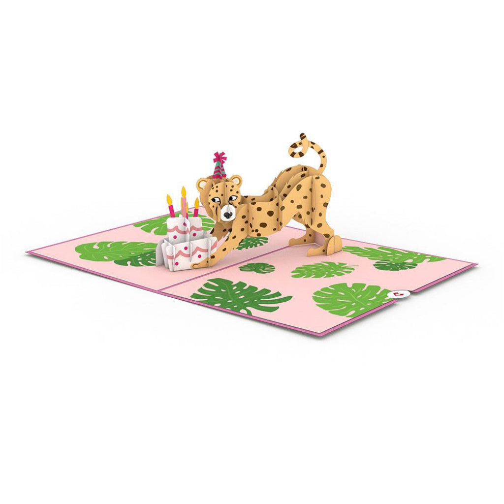 Wild Birthday 3D Pop Up Card Full view