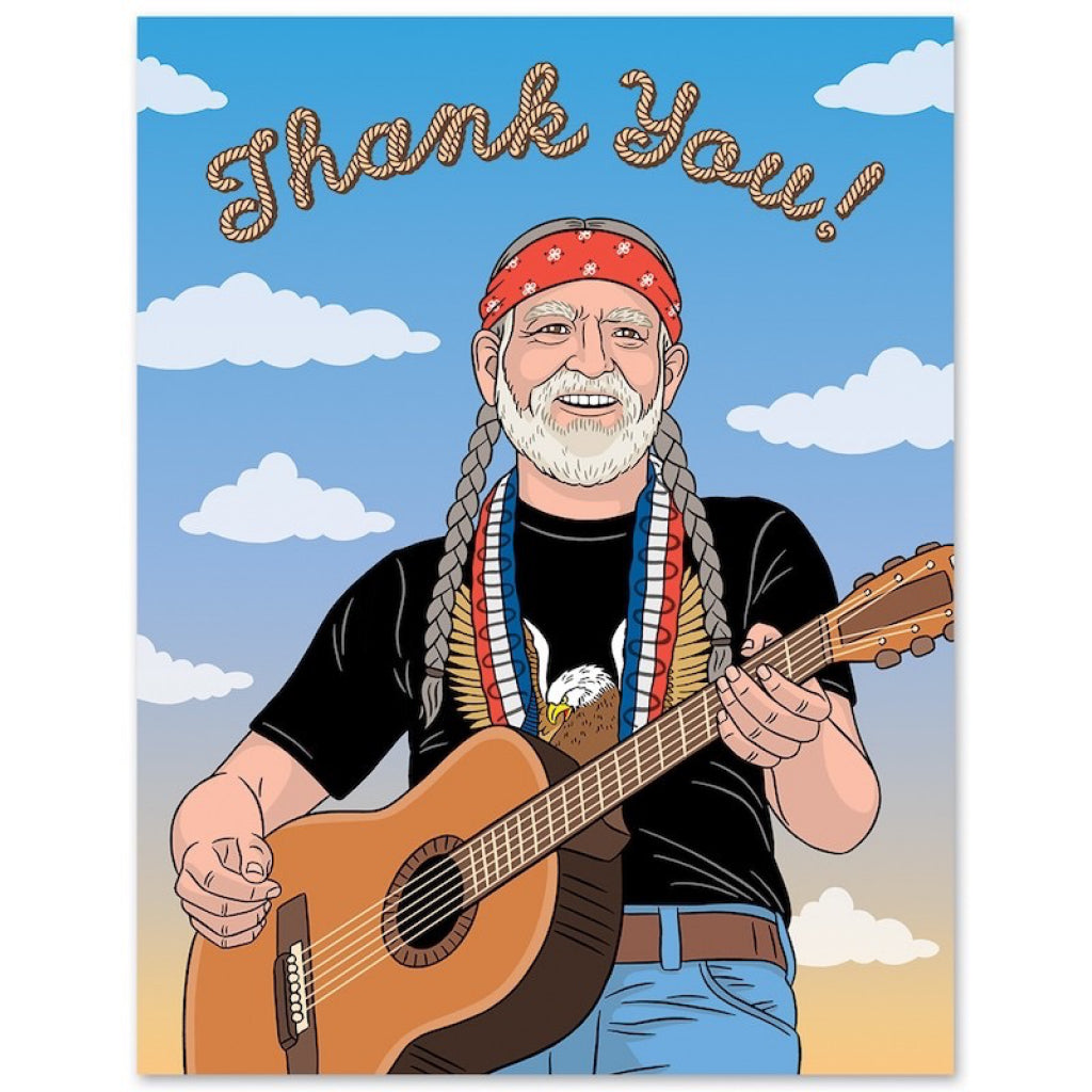 Willie Nelson Thank You Card