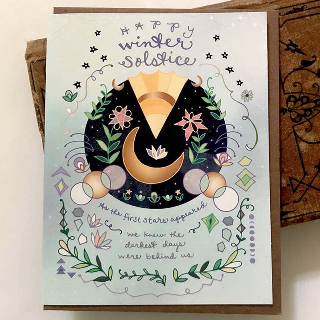 Winter Solstice Celestial Card