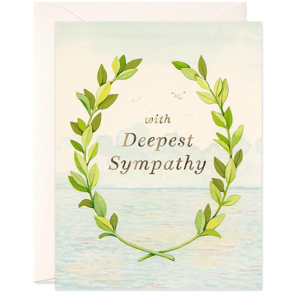 With Deepest Sympathy Wreath Card