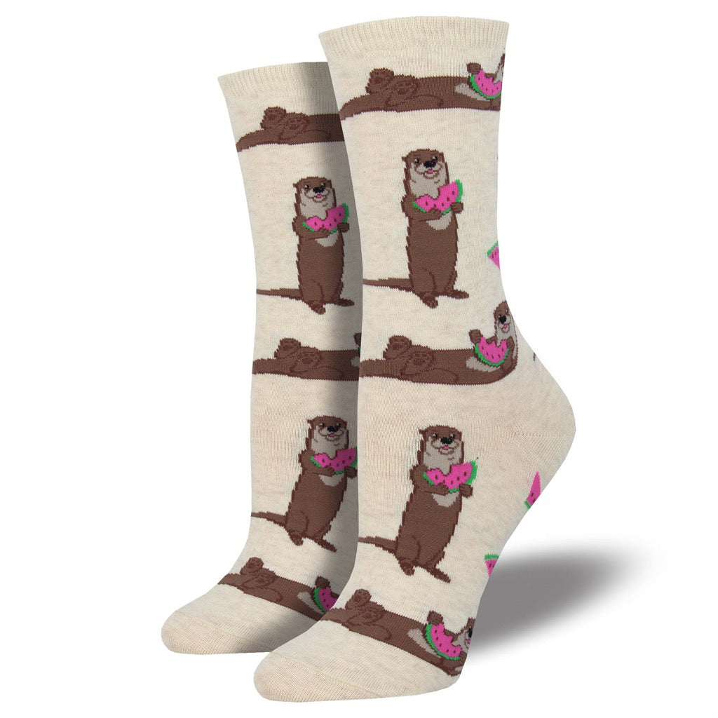 Women's Ottermelon Socks Ivory Heather