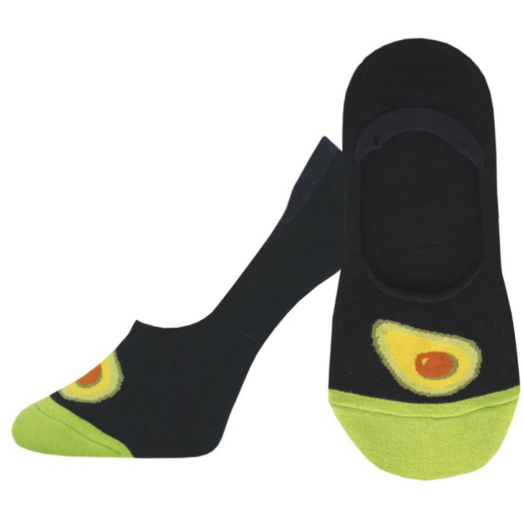 Women's Avocatoes Liner Socks Black