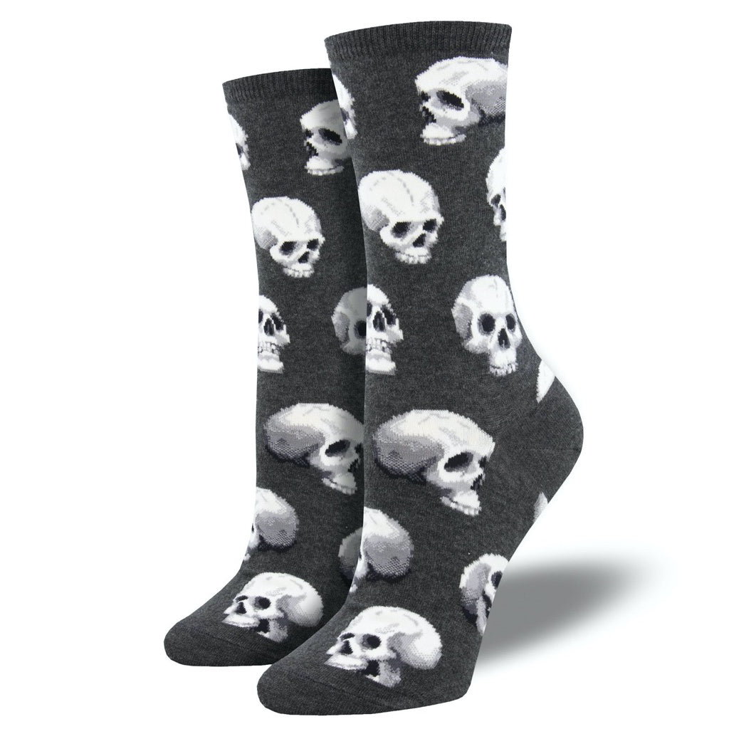 Women's Sacred Skulls Socks Charcoal Heather