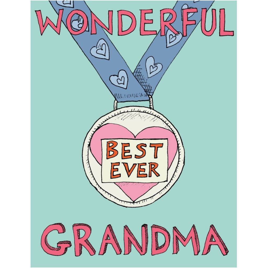 Wonderful Grandma Medal Card