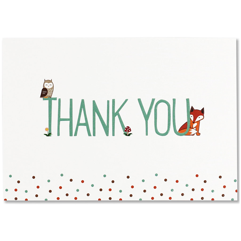 Woodland Friends Thank You Boxed Cards