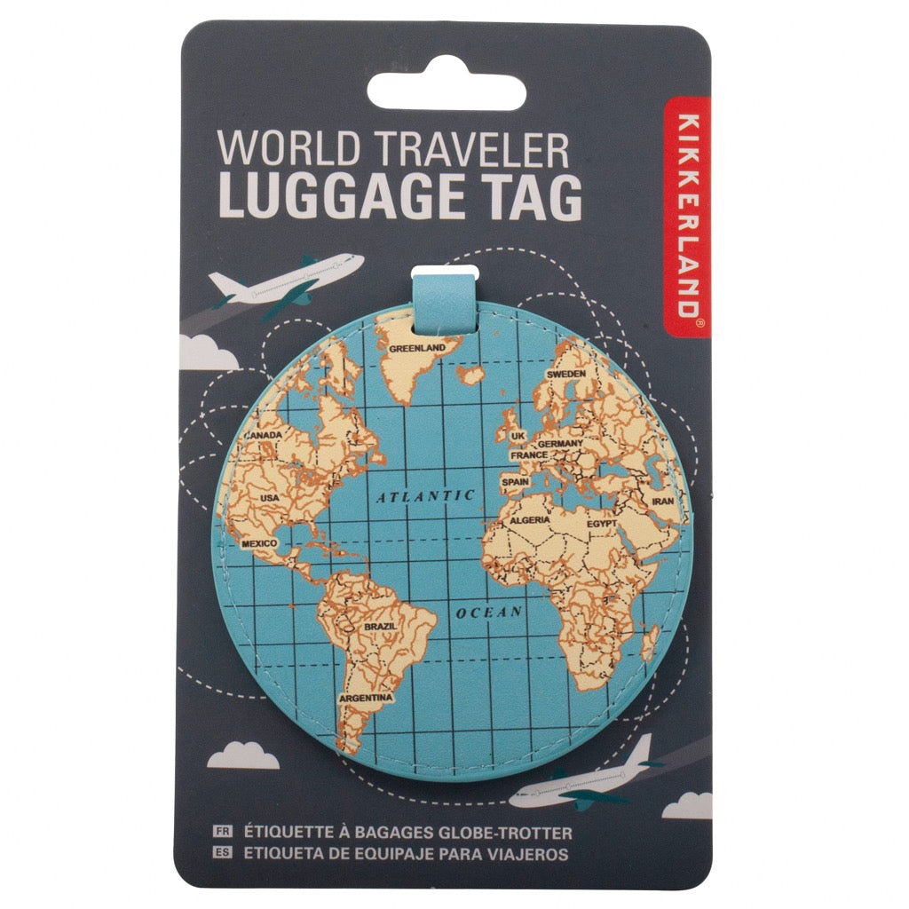 World Traveler Luggage Tag Packaging