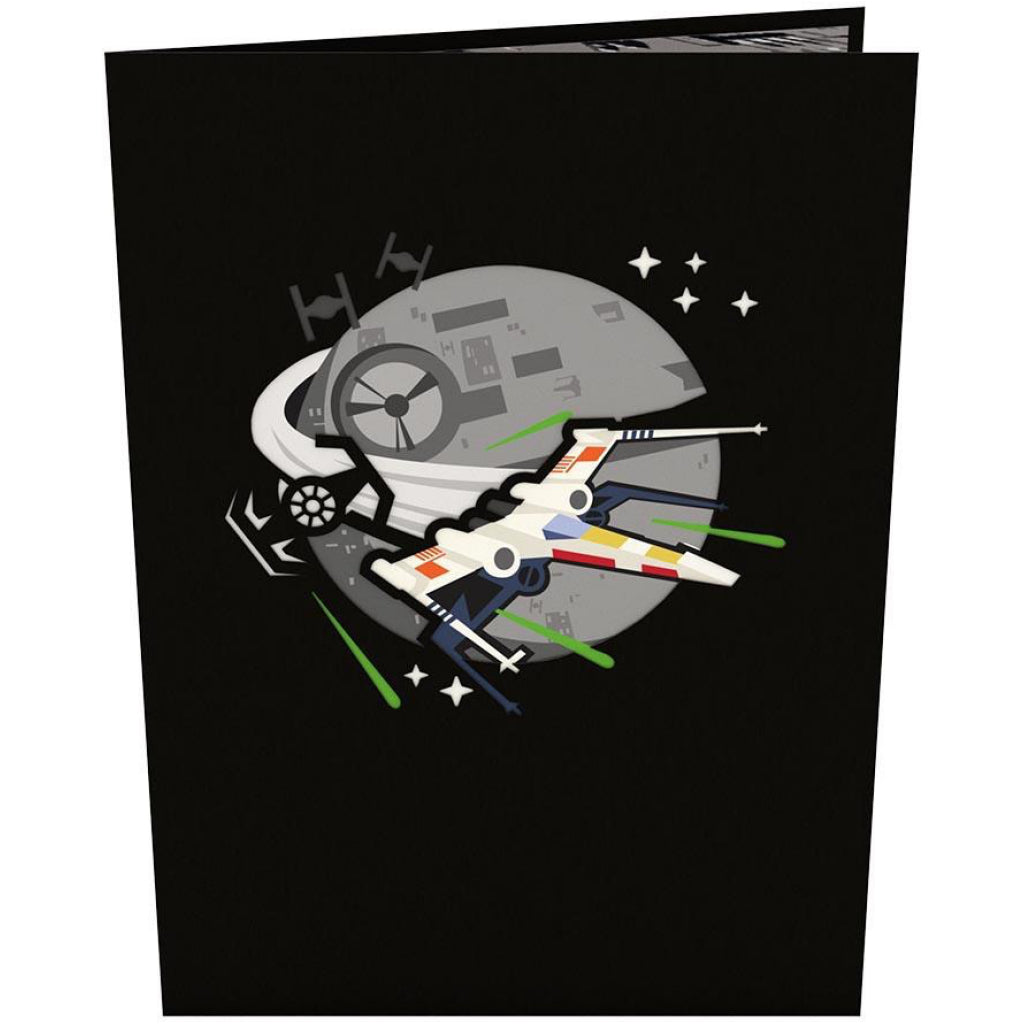 X-wing Starfighter 3D Pop Up Card Front