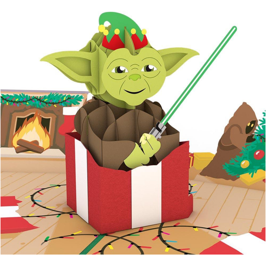 Yoda Present 3D Pop Up Card