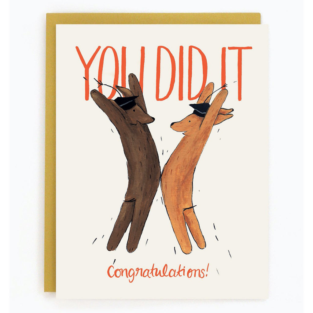 You Did It Belly Bump Card
