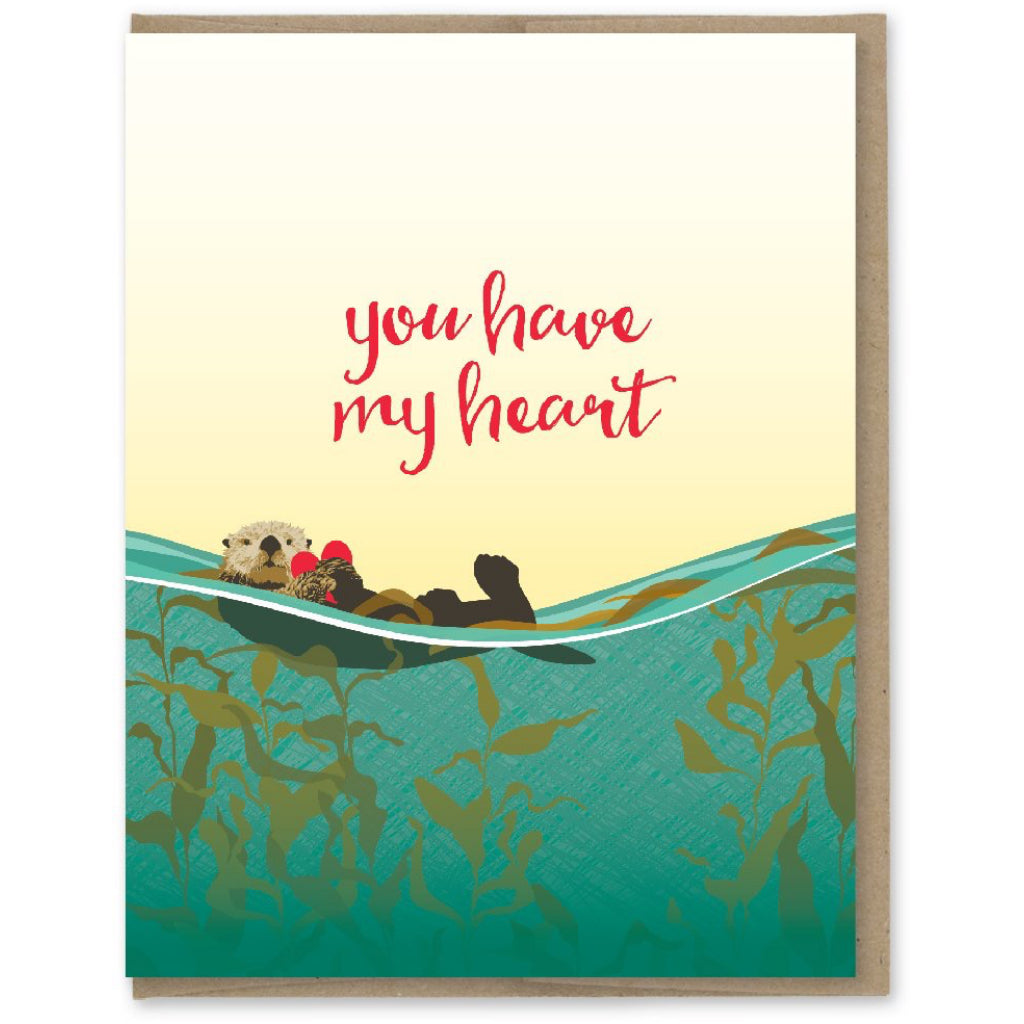 You Have My Heart Otter Card