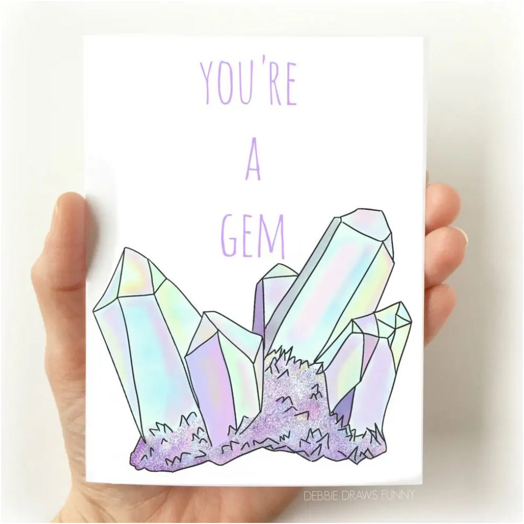 You're A Gem Thank You Card