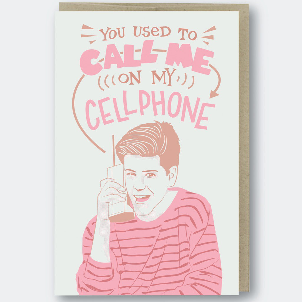 Zack Morris Cell Phone Card