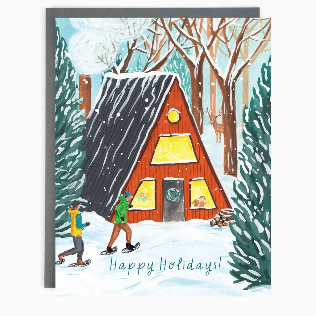 A-Frame Cottage Holiday Card