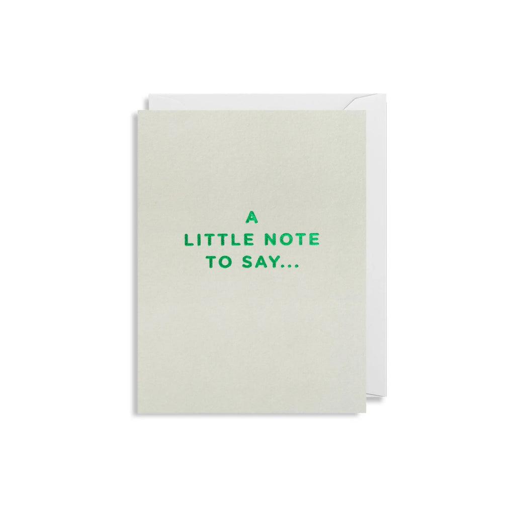 A Little Note Mini Card