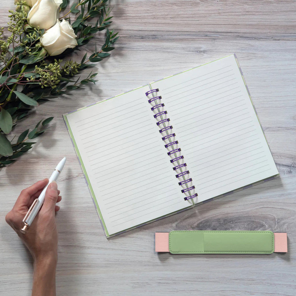 A Mirage of Thoughts Oliver Notebook open.