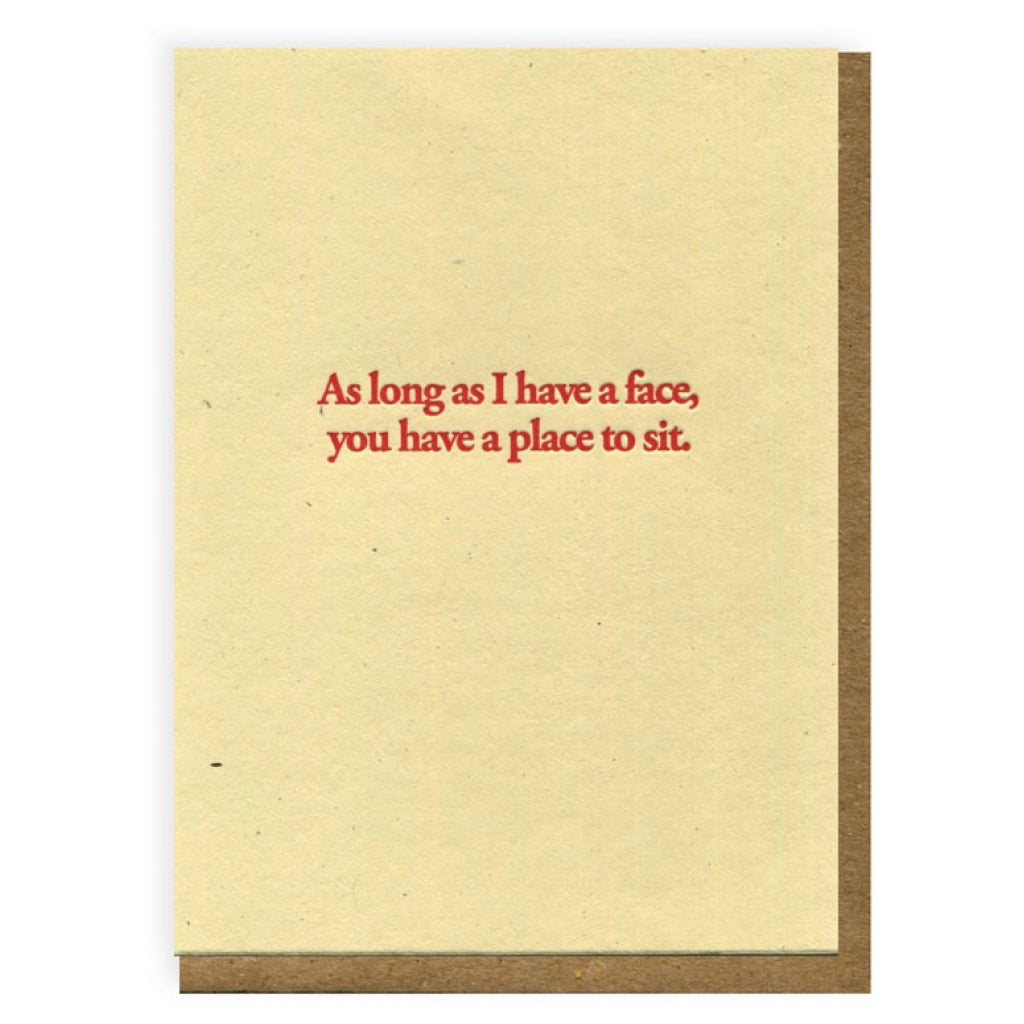 A Place To Sit Card