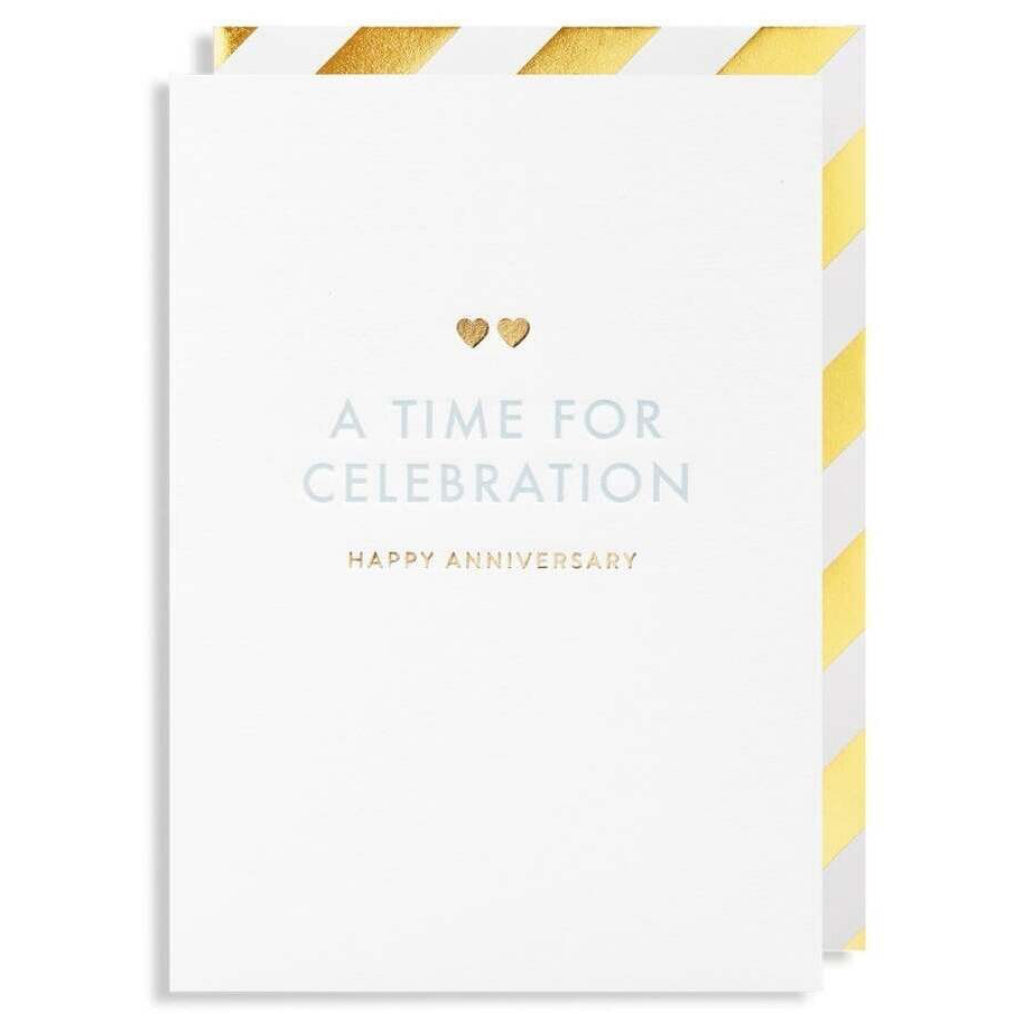 A Time For Celebration Anniversary Card.