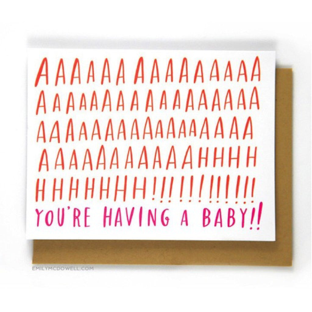 Aaah! Baby Card