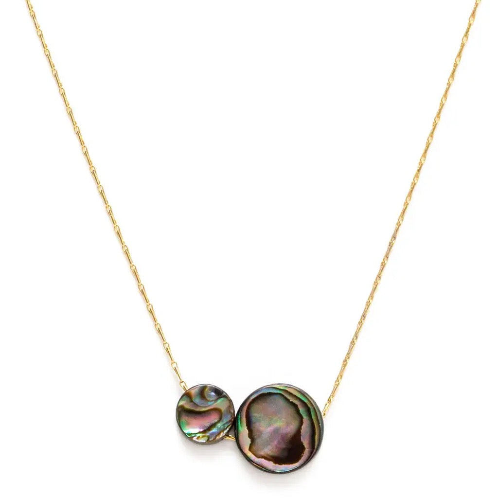 Abalone Dots Necklace.
