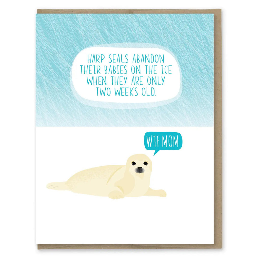 Abandoned Seal Mother's Day Card.