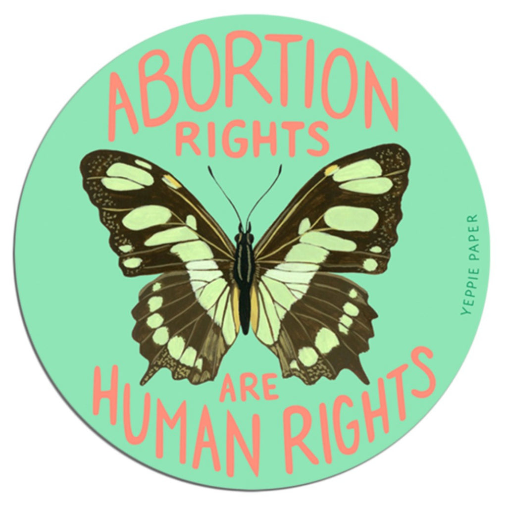 Abortion Rights Butterfly Sticker | Yeppie Paper – Outer Layer