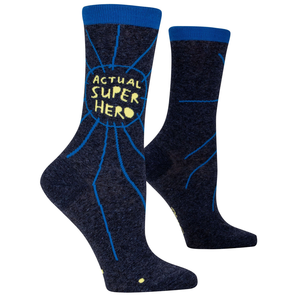 Actual Superhero Crew Socks.