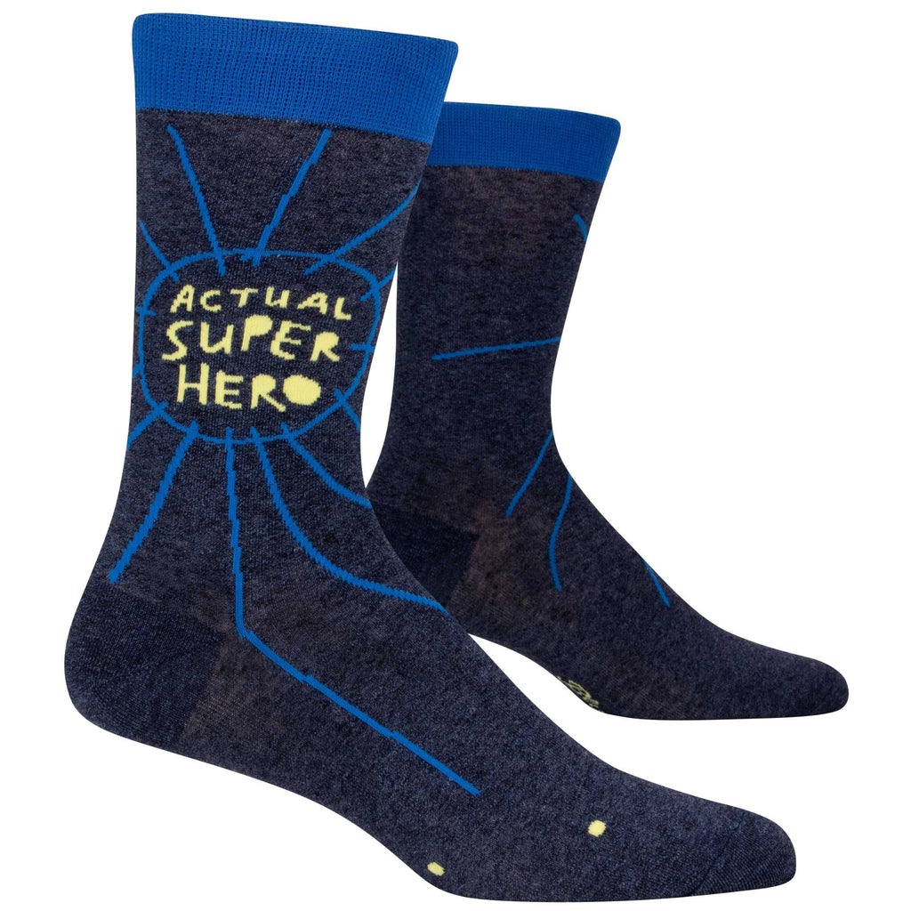 Actual Superhero Men's Socks.