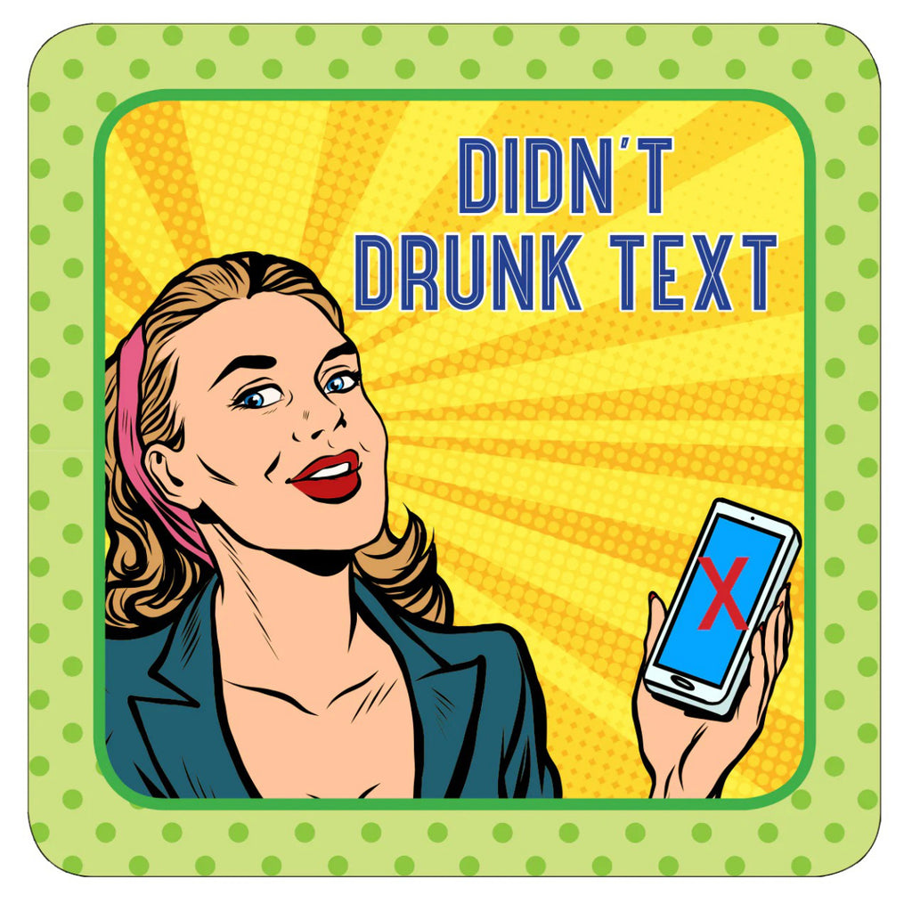 Adulting Coaster Didnt Drunk Text