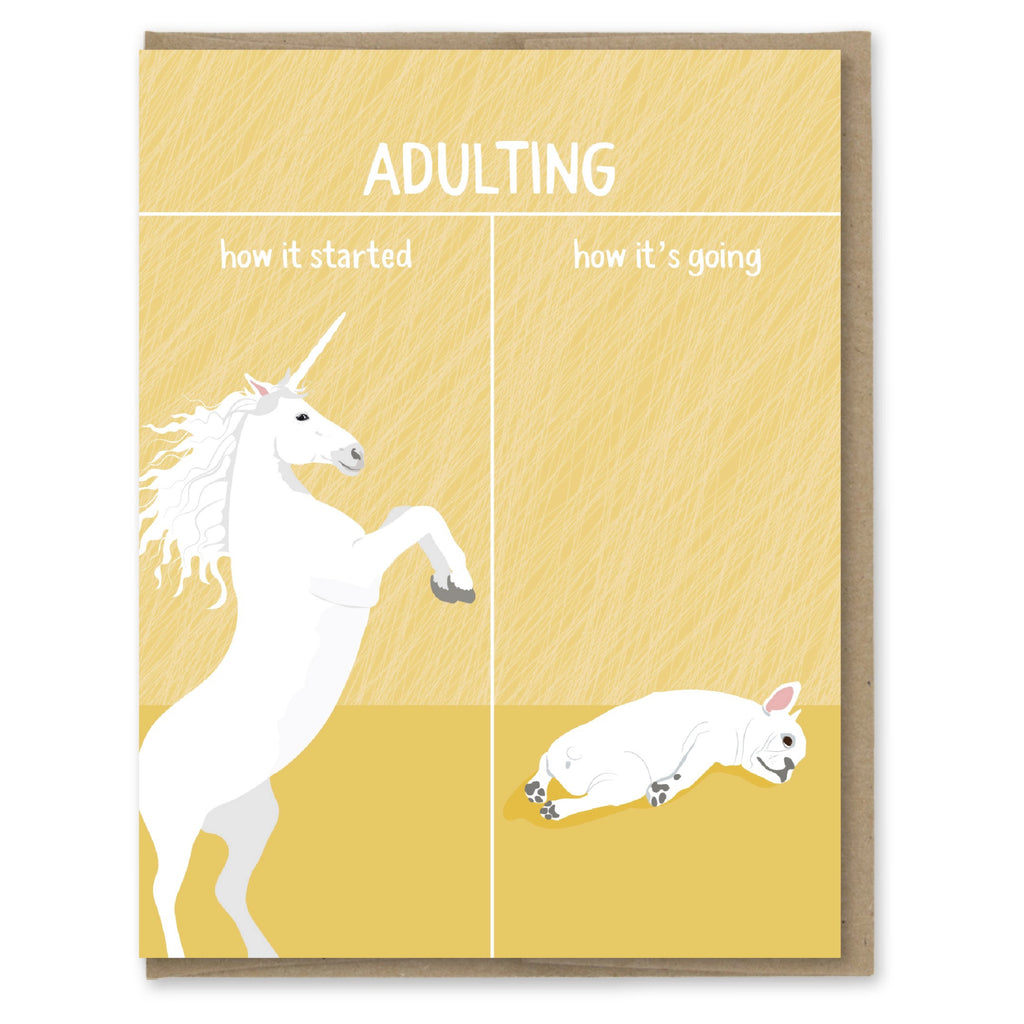 Adulting How It Started Card