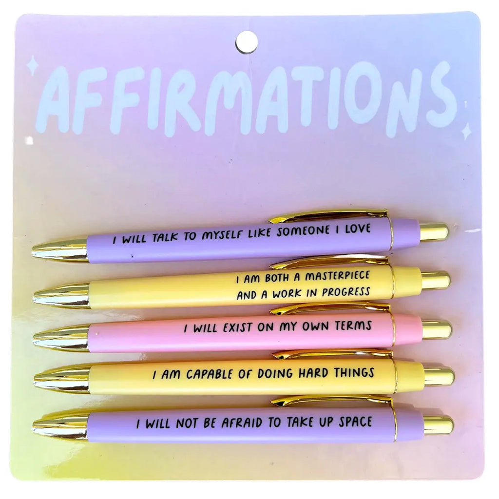Affirmations Pens Set of 5.