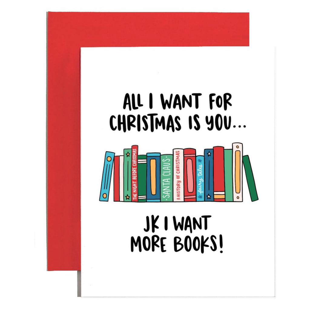 All I Want Is Books Holiday Card