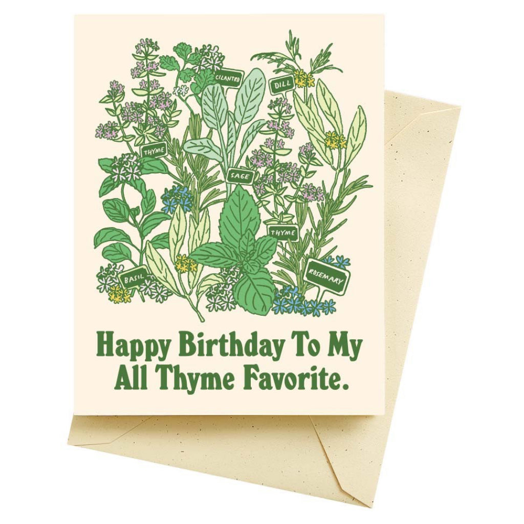 All Thyme Birthday Card.