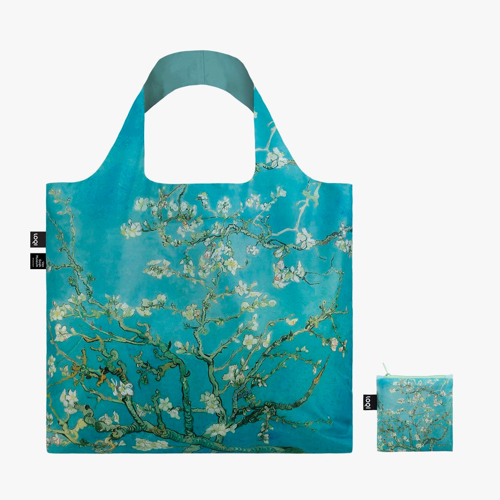 Almond Blossom Recycled Tote Bag with pouch.