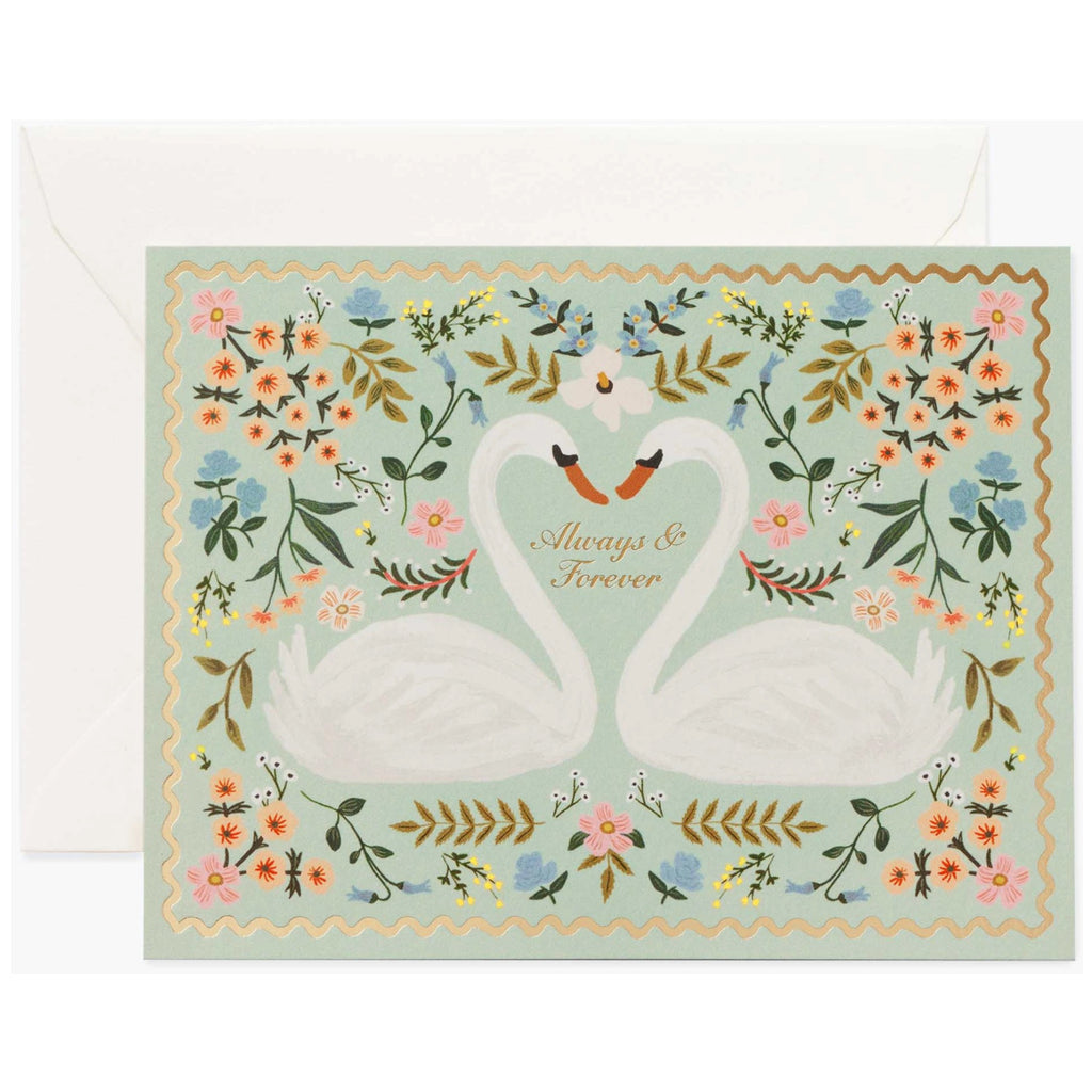 Always & Forever Swans Card.
