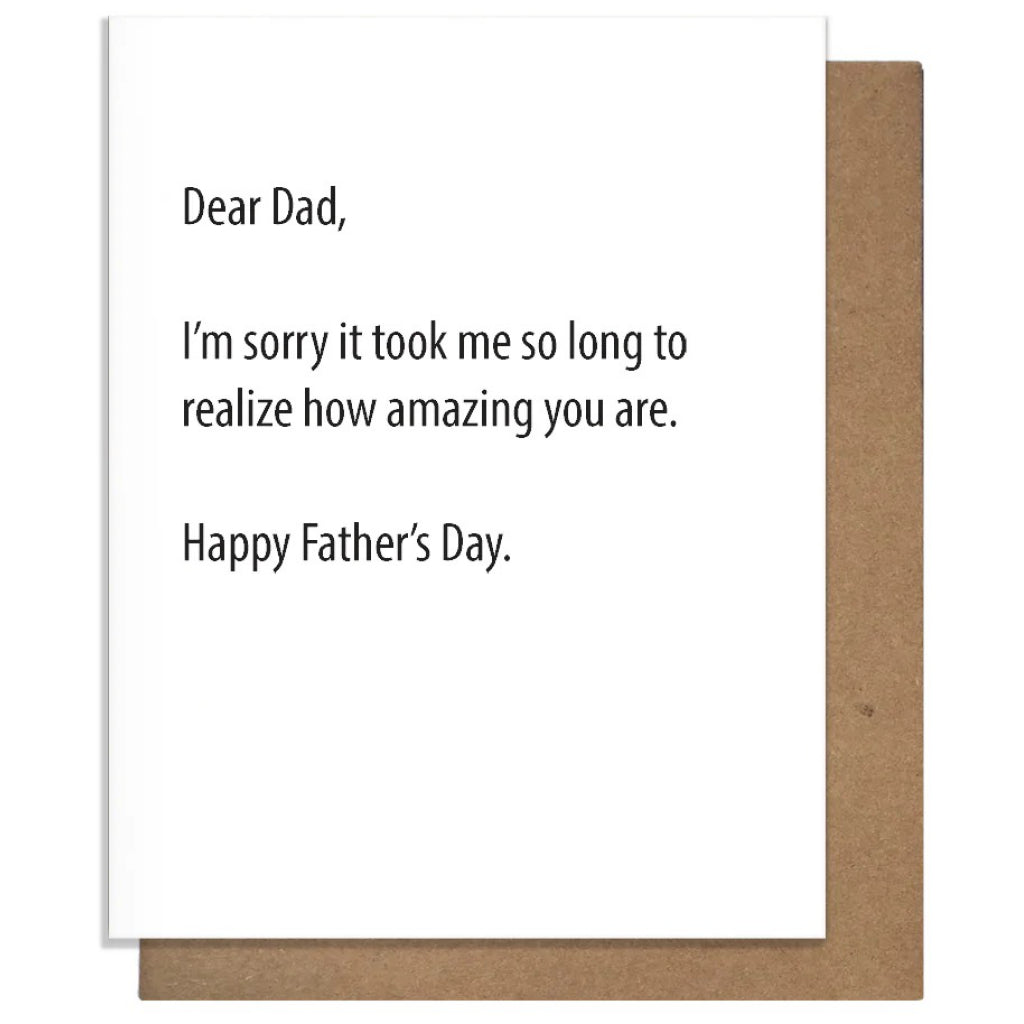 Amazing Dad Father's Day Card.