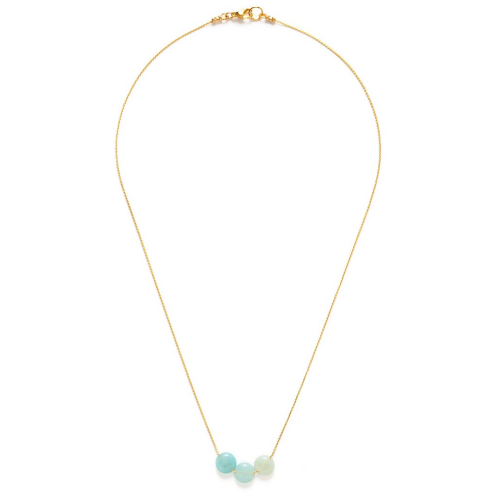 Amazonite Necklace showing whole chain.