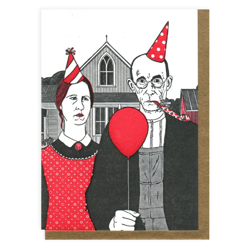 American Gothic Birthday Card
