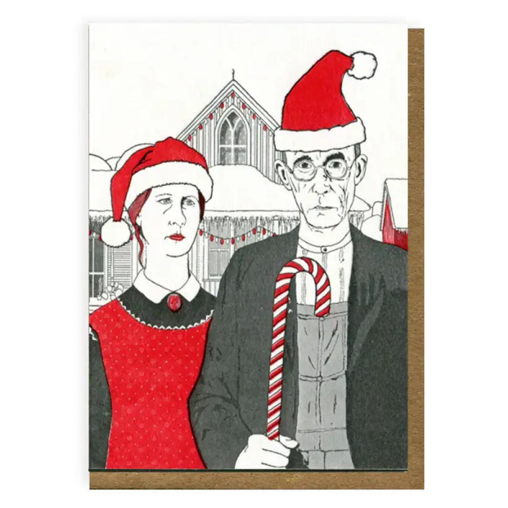 American Gothic Holiday Card