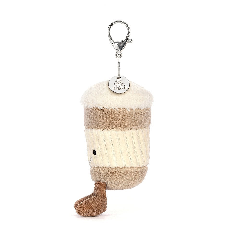 Amuseable Coffee-To-Go Bag Charm side view.
