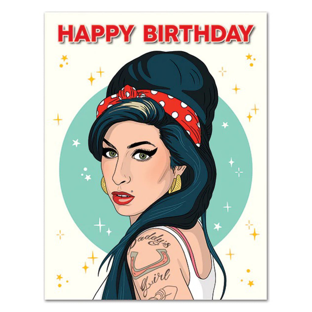 Amy Winehouse Birthday Card.