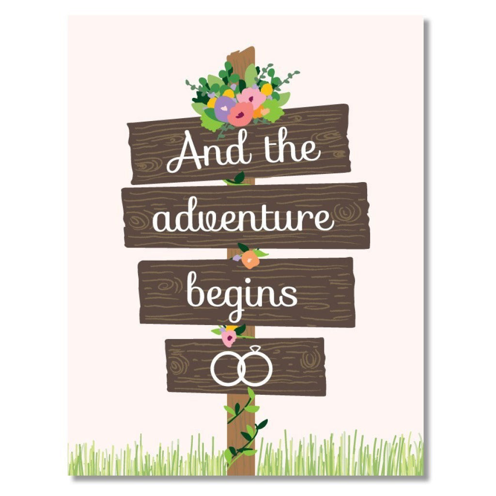 And The Adventure Begins Card
