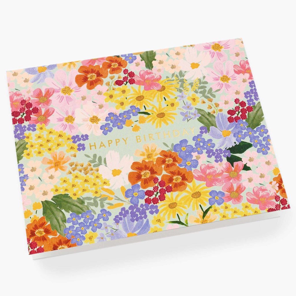 Angle view of Margaux Pastel Florals Card