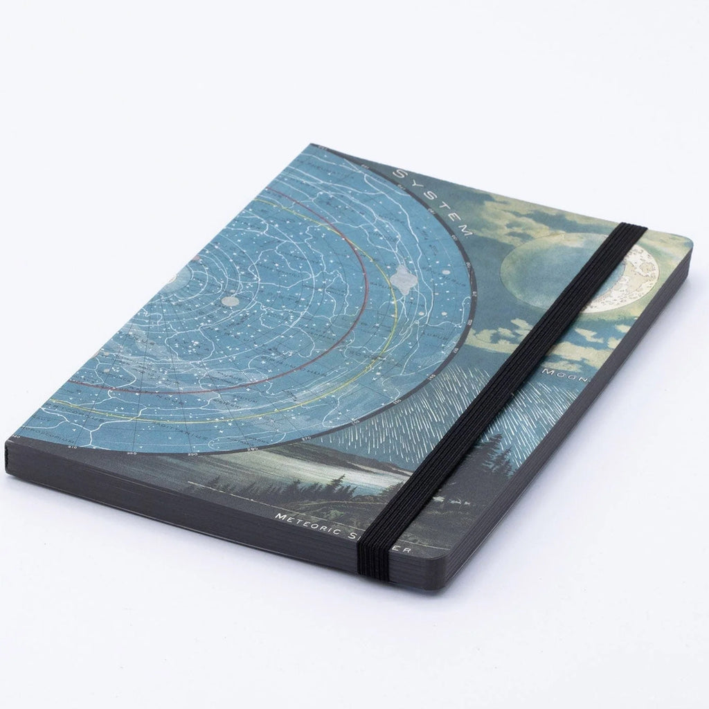 Angle view of Meteor Shower Softcover Journal.