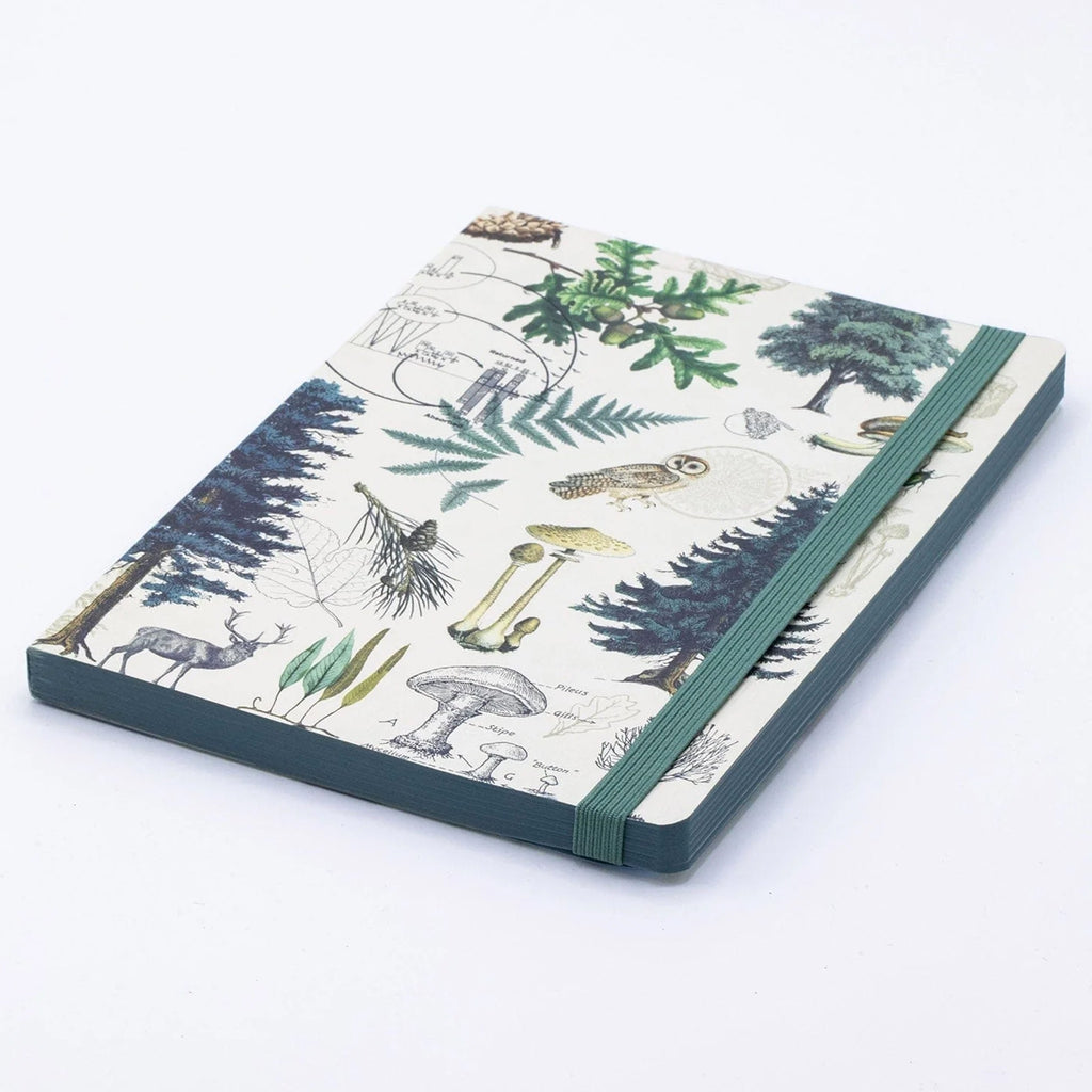 Angle view of Woodland Forest Softcover Journal.