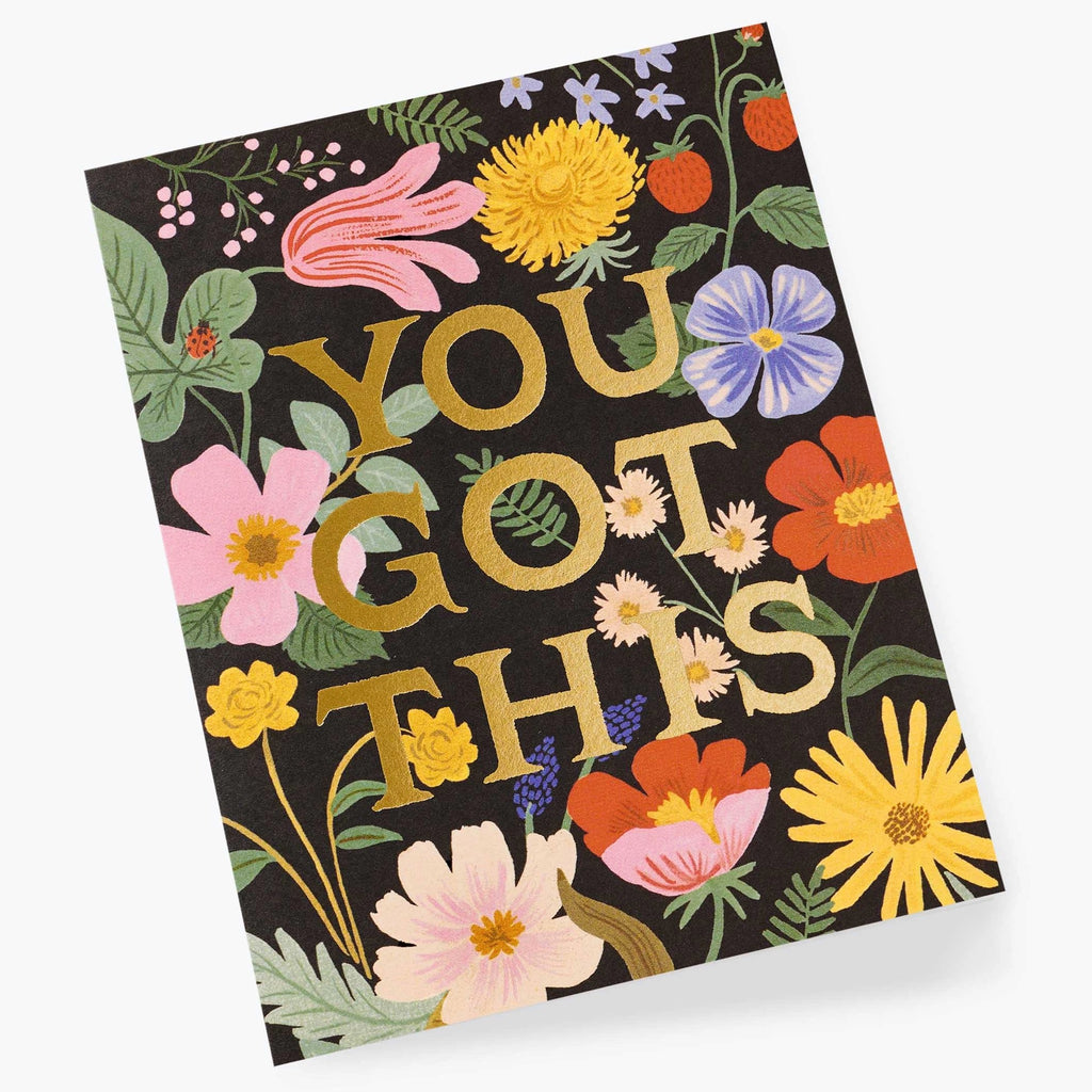 Angle View Of You Got This Floral Card
