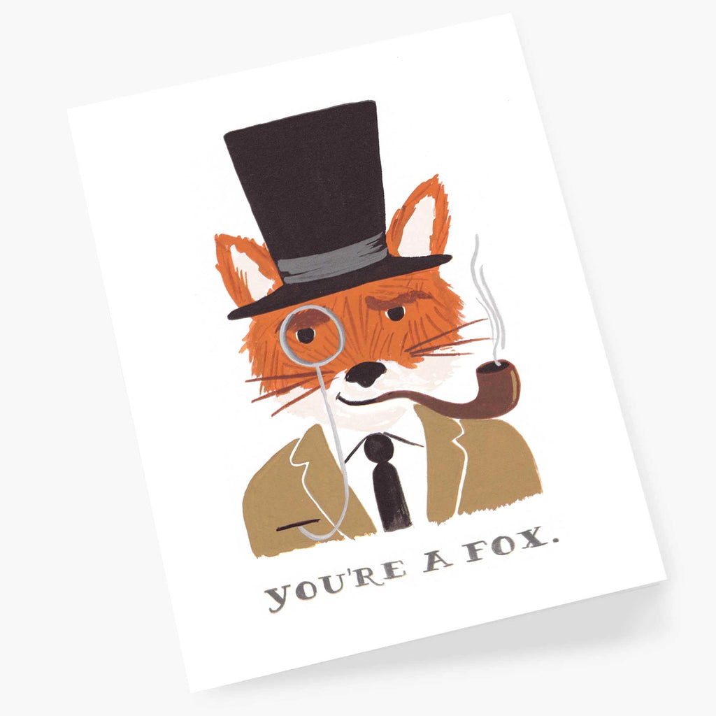 Angle View Of Youre A Fox Card